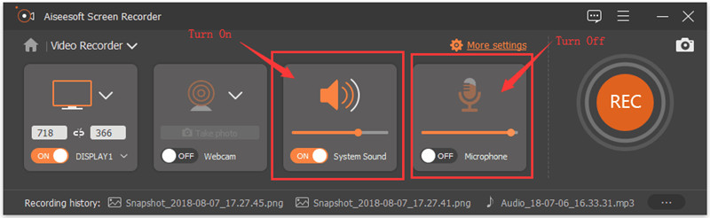 turn on system sound