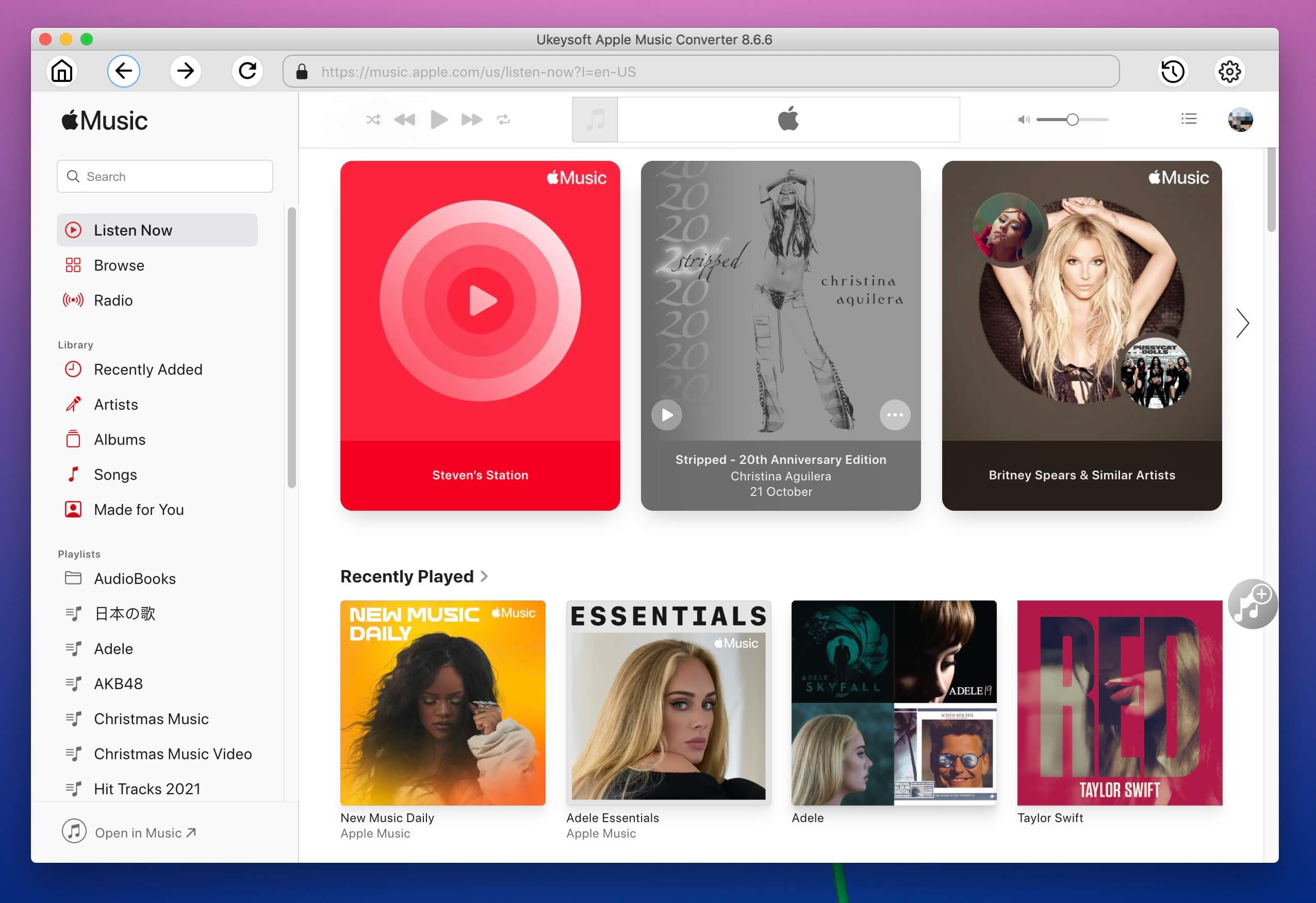 Apple Music Web Player