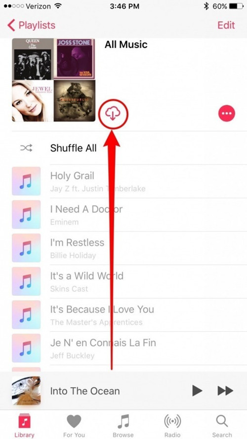 download Apple Music track on iTunes sycn to iPhone
