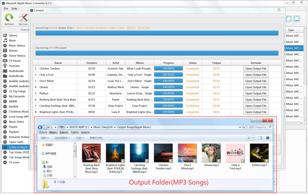 open output files