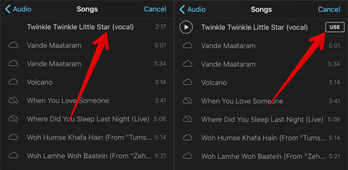 add Apple Music to iMovie app on iPhone