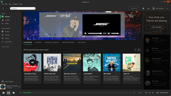launch Spotify Music app