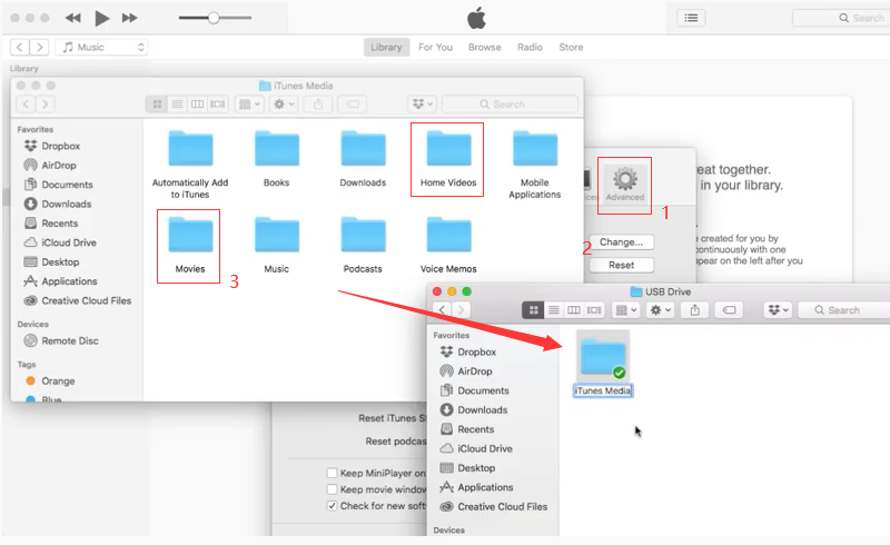 transfer itunes videos to usb drive