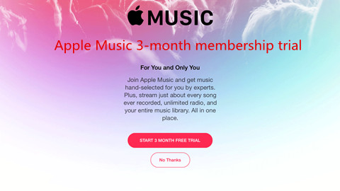 Apple Music 3 month membership trial