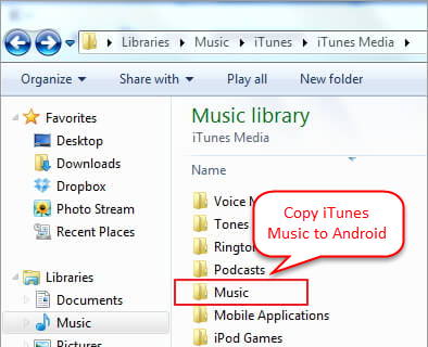 sync iTunes music