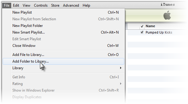add windows music to iTunes