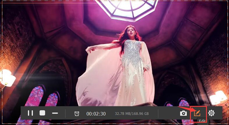 edit the captured video