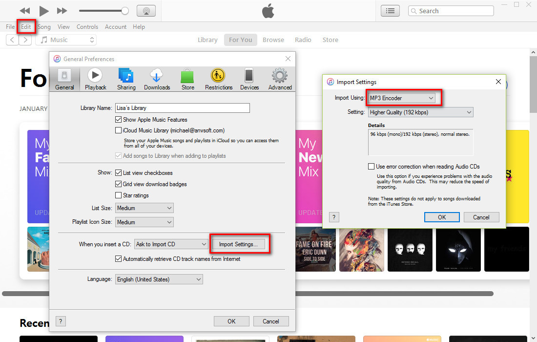 converting aac files to mp3 in itunes 12.8 converting aac files to mp3 in itunes 12.8