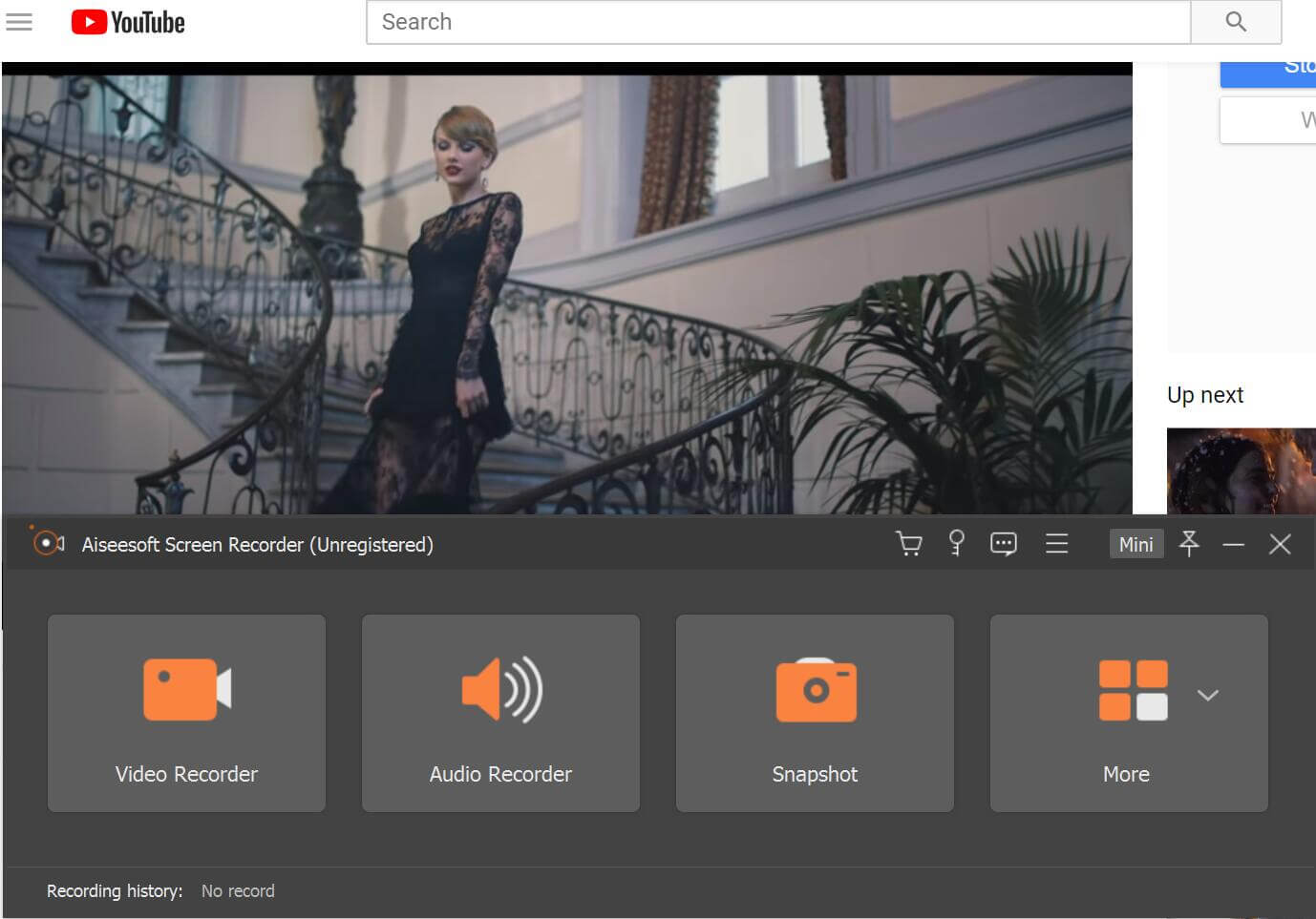 run Youtube music recorder