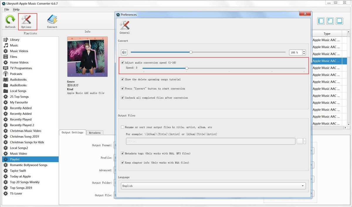 set 16X conversion speed