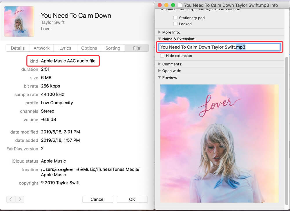 original apple music vs mp3 file