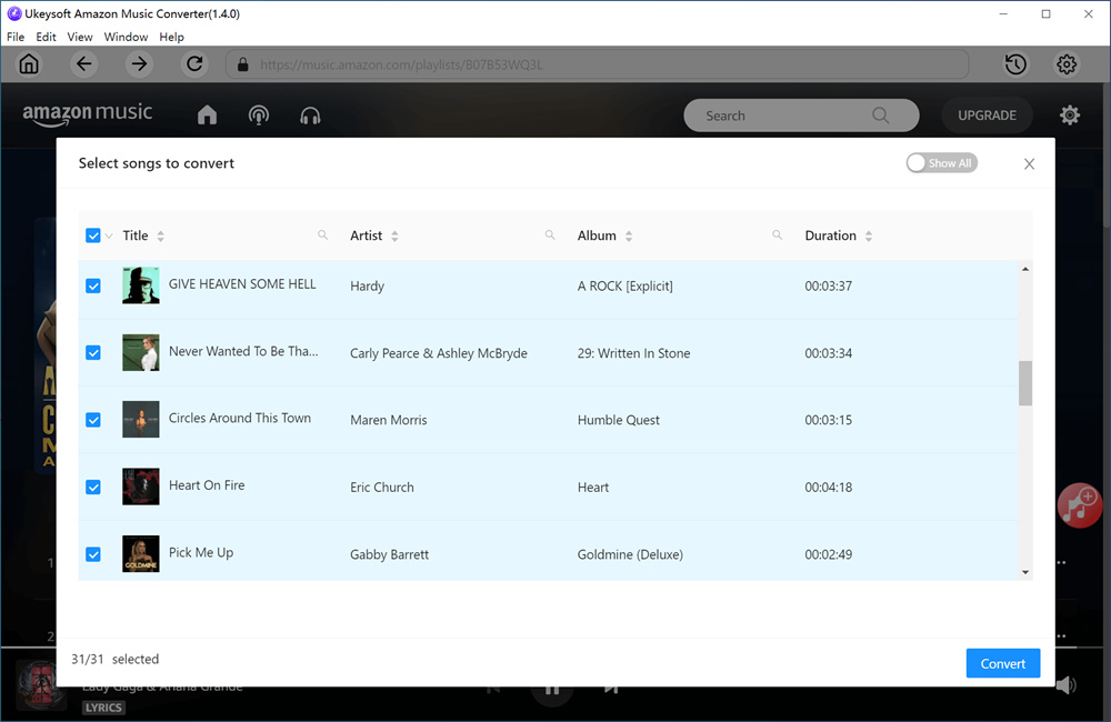 select amazon music