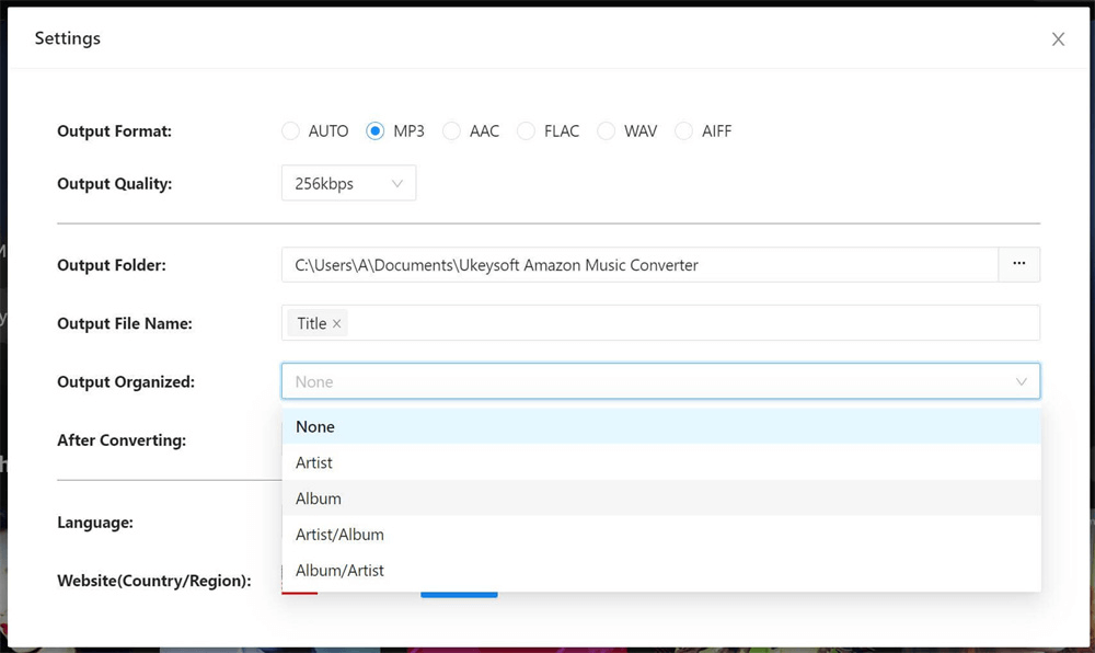 organize output songs