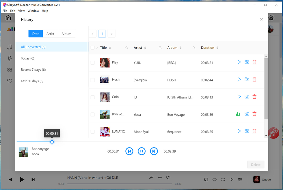 preview deezer music