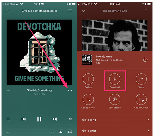 download pandora song with premium