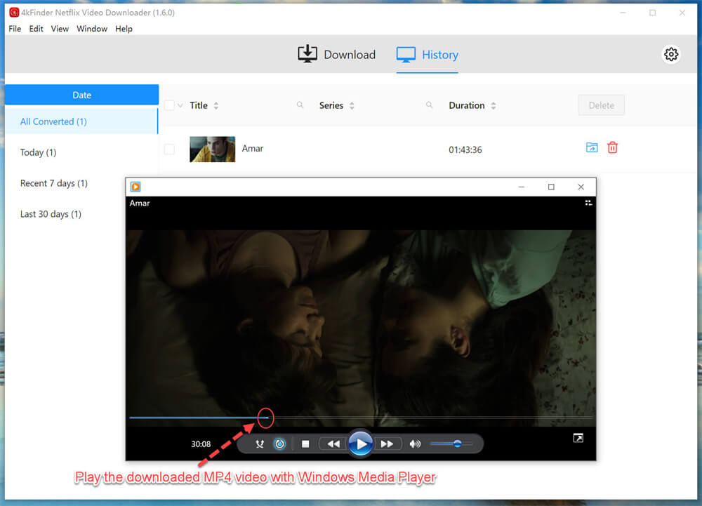 play netflix video offline