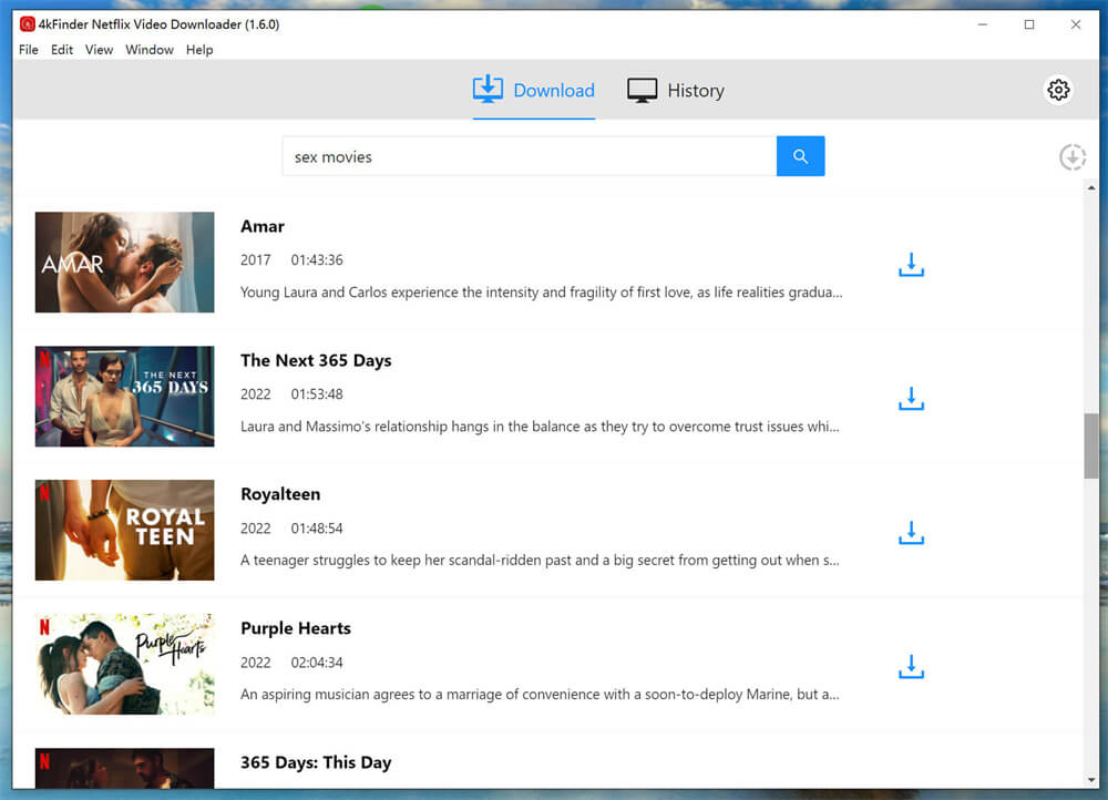 search netflix video