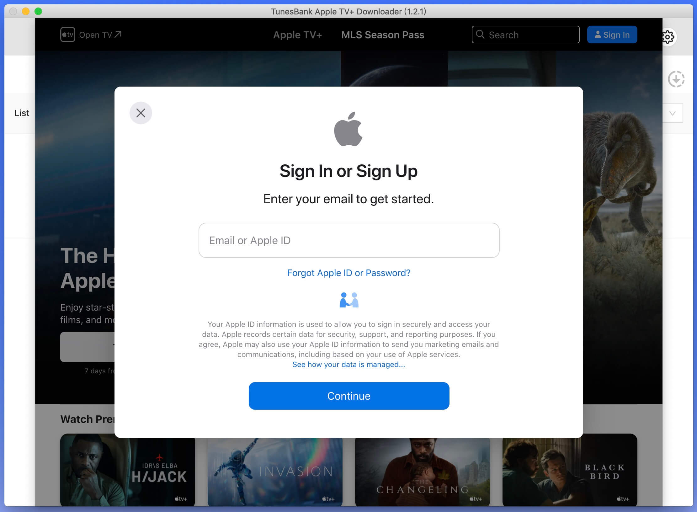 login apple tv account