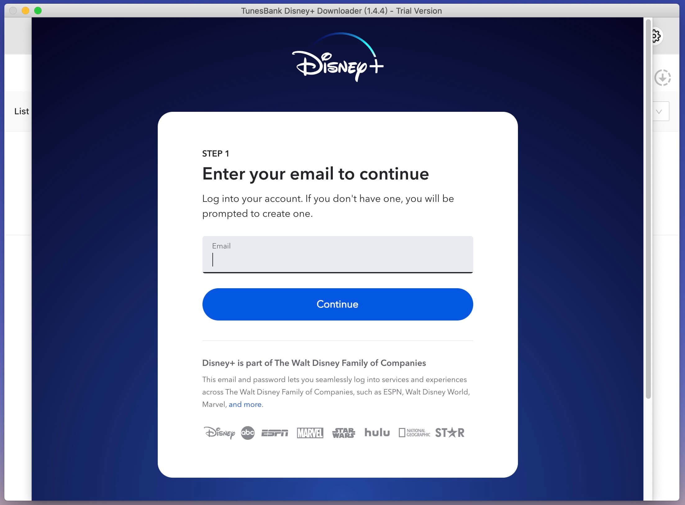 login disney plus account