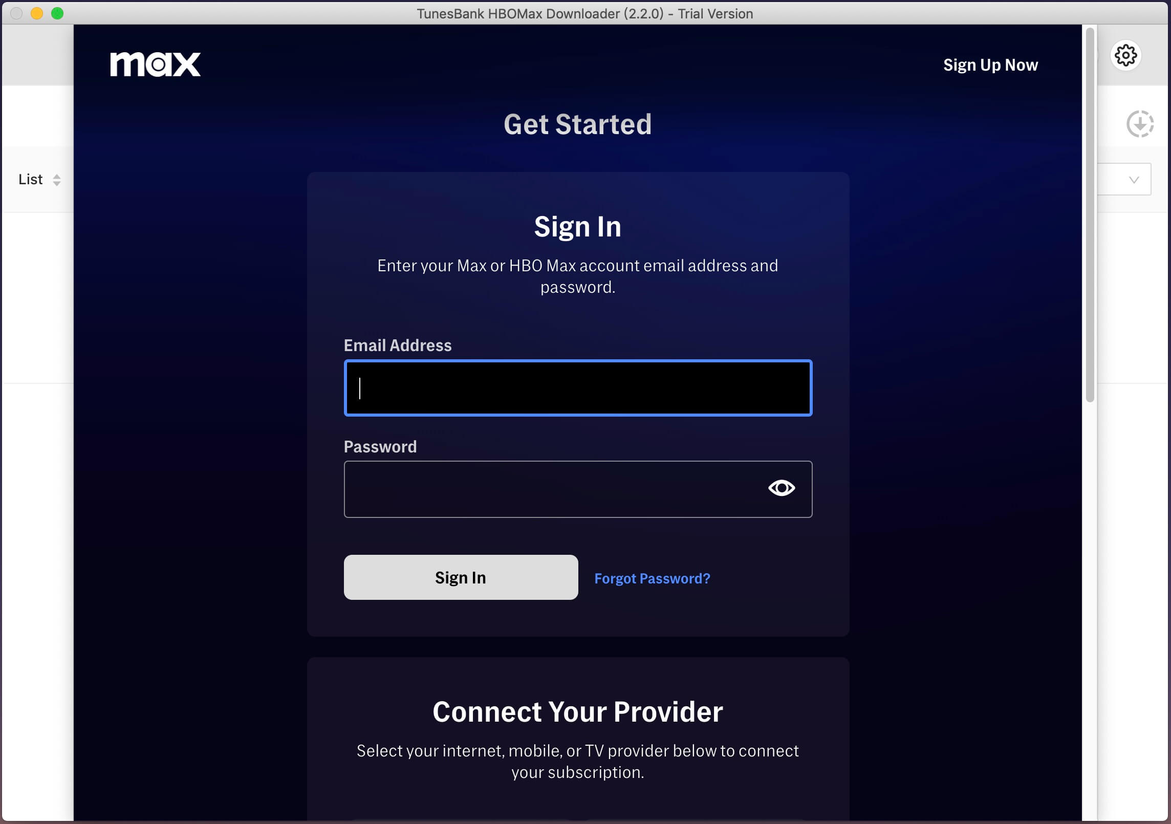 login hbomax account
