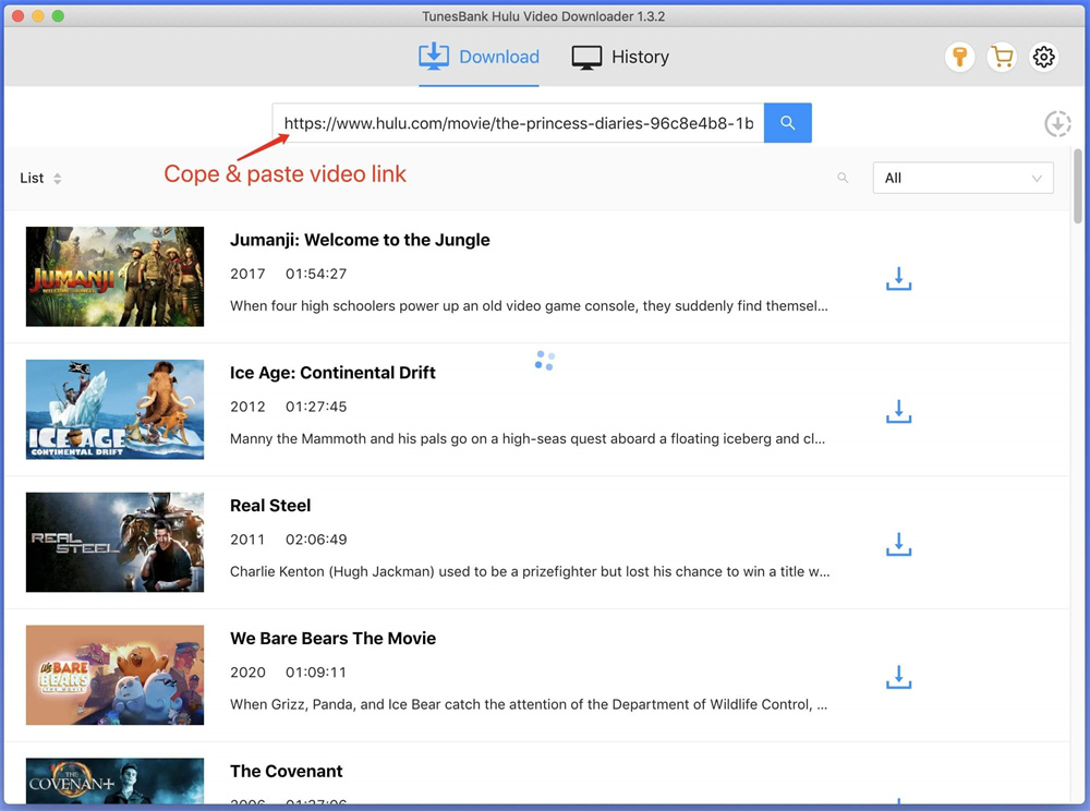 paste hulu video url