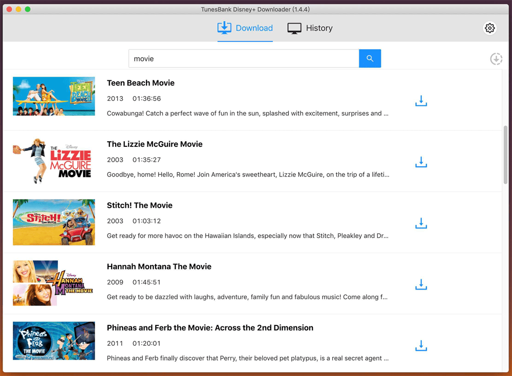 search disney plus videos
