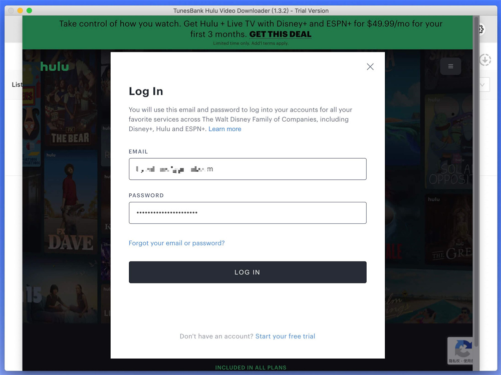 sign in hulu account